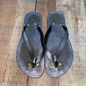 Penny Lane Flip Flops in Gunmetal